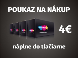 poukaz na nákup náplne do tlačiarne