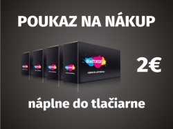 poukaz na nákup náplne do tlačiarne